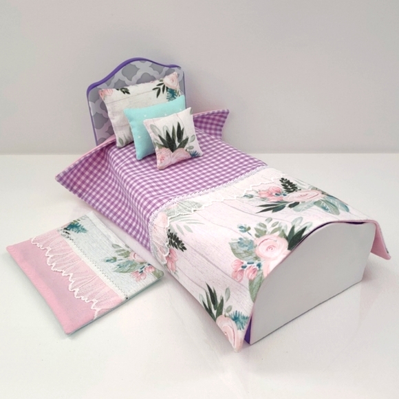 12 Inch Fashion Doll Bedding Set - Picture 1 of 4